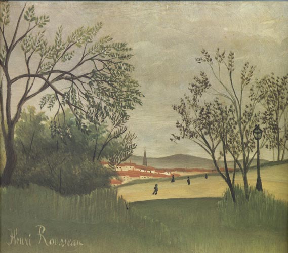 Henri Rousseau View of Saint-Cloud from the Heights of Bellevue